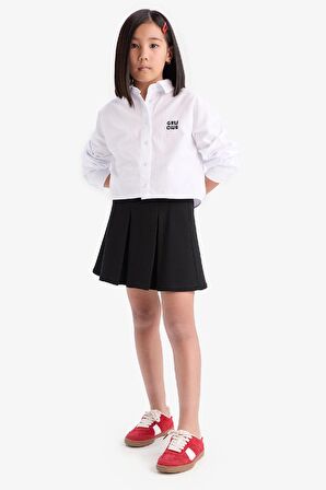 Kız Çocuk Sweatshirt Kumaşı Etek