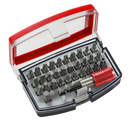 Kwb 32 Parça Bit-Box Bits Uç Seti  (Lokma Adaptörü Dâhil, Premium Krom Vanadyum Çelik, Yaygın Akülü Vidalama Makineleri İçin Uygun) - 49118490