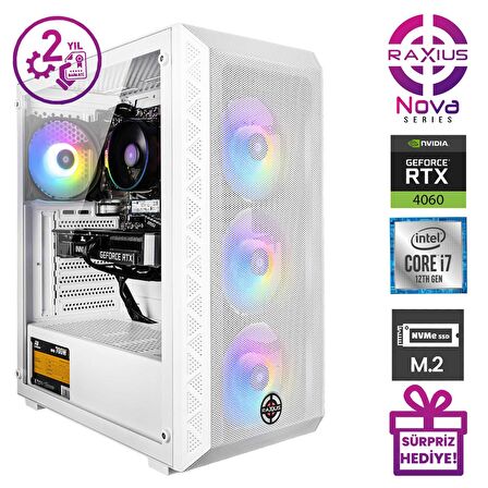 RaXius Nova G2 i7 4060-27F01 i7-12700F 16GB 512SSD RTX4060 FreeDOS Gaming Masaüstü Bilgisayar