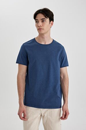 DeFacto Regular Fit Bisiklet Yaka Basic Düz Kısa Kollu Tişört B3491AX24SPIN233