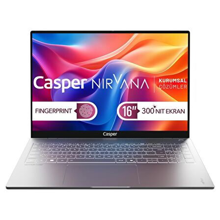 Casper Nirvana S200 16" 300NIT Core i7-13620H 64GB DDR5 RAM 500GB NVME SSD W11 Home Laptop S200.1362-EV00A-G-F