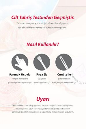 Çok Amaçlı Kullanım İçin Yoğun Sim İçerikli Jel Glitter Twinkle Pop Jelly Glitter (#5 Coral Banzzak)