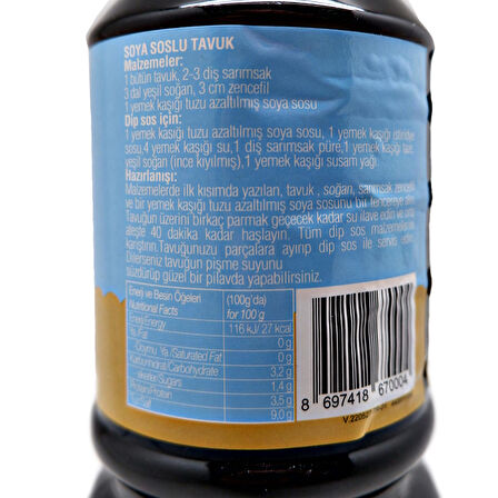 Tuzu Azaltılmış Soya Sosu Chefline Asia 1,10 Kg (1lt)