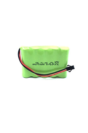 6v 2700mah Oyuncak Araba Bataryası Siyah Soketli+usb Şarj Cihazı