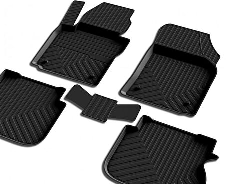 Volkswagen Caddy 3-4 Ferrous 4D Havuzlu Kauçuk Paspas 2004 2018