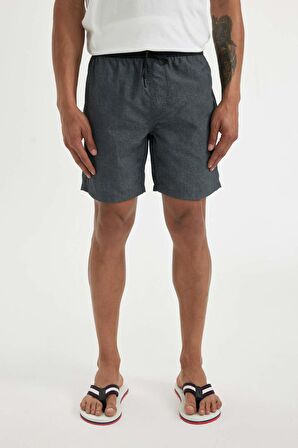 DeFacto Regular Fit File Astarlı Kısa Boy Deniz Şortu B7279AX24HSGR474