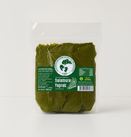 VAKUMLU SALAMURA YAPRAK(500 gr)