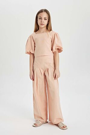 DeFacto Kız Çocuk Kısa Kollu Bluz C0462A824SMOG598