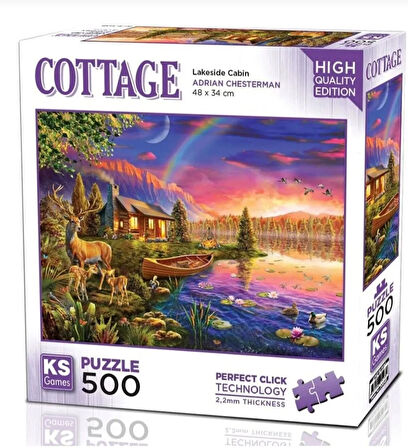 500 Parça Göl Kenarı Ev Ks Games Puzzle