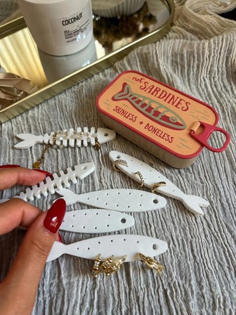  Sardalya Konservesi Sardines Takı Kutusu