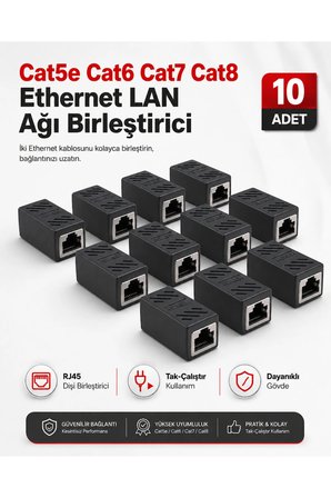 4lü İnternet Aksesuarları Kiti EZ RJ45 Geçmeli Delikli Konnektör Sıkma Pensesi 100lü Paket Kablo Boot Kılıf 10 Adet Cat6 Cat7 RJ45 Dişi Birleştirici Adaptör Profesyonel Çakma Sonlandırma Seti