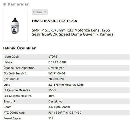 Nif Bilişim Hikvision 4mp 4 Kameralı Plaka Tanıma Sistemi Yazılım Ve Kontrol Paneli Dahil Set
