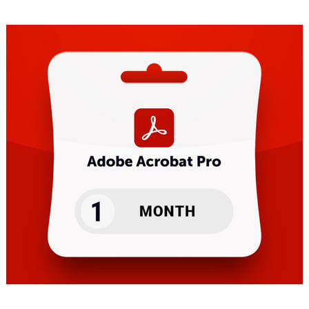 Adobe Acrobat Pro 1 Aylık Abonelik (Subscription Key)
