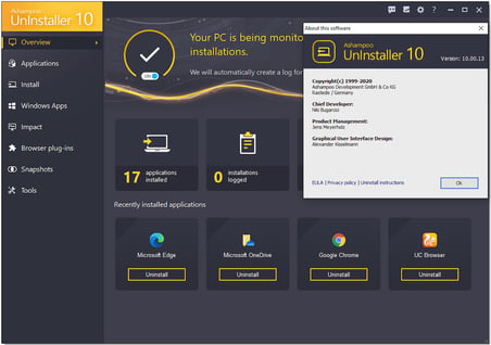 Ashampoo UnInstaller 10 Program Kaldırma Yazılımı Lisans Anahtarı