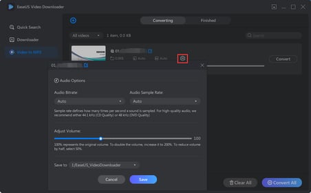 EaseUS Video Downloader Lisans Anahtarı (3 PC)