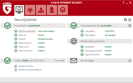 G Data Internet Security 2024 1 Yıl 3 PC Dijital Lisans Anahtarı (License Key)
