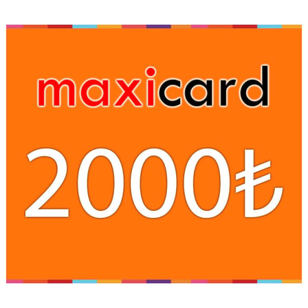 MaxiCard 2000 TL E-Pin Bakiye Kodu (Wallet Card)