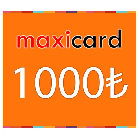 MaxiCard Türkiye 1000 TL Cüzdan Kartı (Wallet Card)