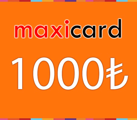 MaxiCard Türkiye 1000 TL Cüzdan Kartı (Wallet Card)