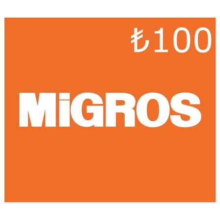 Migros 100 TL Alışveriş Hediye Kartı (Gift Card)