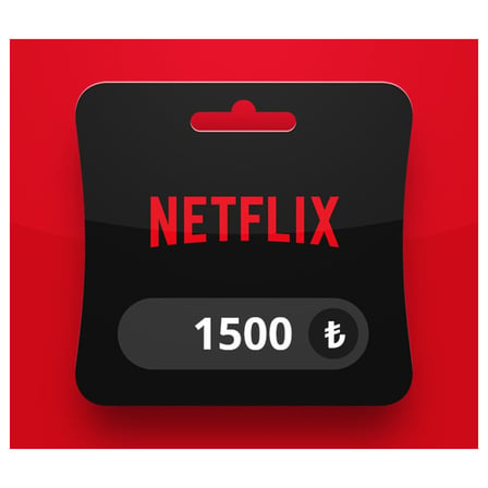 Netflix 1500 TL Dijital Hediye Kartı (Gift Card)