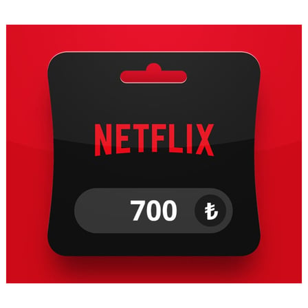 Netflix 700 TL Dijital Hediye Kartı (Gift Card)