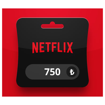 Netflix Abonelik 750 TL Hediye Kartı (Gift Card)