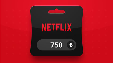 Netflix Abonelik 750 TL Hediye Kartı (Gift Card)