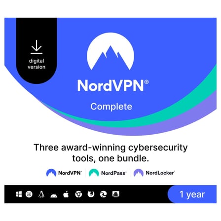 NordVPN Complete 1 Yıl 10 Cihaz Dijital Lisans Anahtarı (CD Key)
