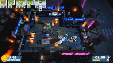 Overcooked! 2 PC Steam Oyun Kodu (CD Key) Türkiye Hesabı