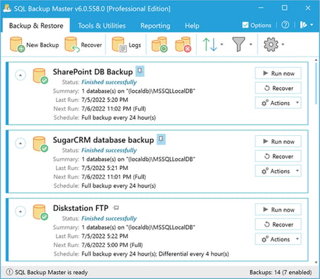 SQL Backup Master 5 Professional Edition Lisans Anahtarı
