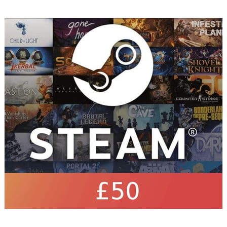 Steam 50 GBP Global Dijital Hediye Kartı (Gift Card)