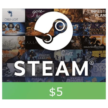Steam 5 USD Dijital Cüzdan Kodu (Gift Card) TR