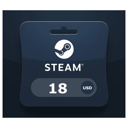Steam Cüzdan 18 USD Bakiye Hediye Kartı (Gift Card)