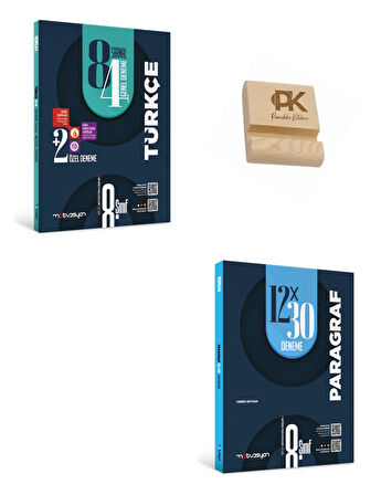 Motivasyon LGS 8. Sınıf Türkçe ve Paragraf Deneme Seti + Telefon Standı