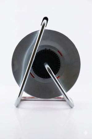 KLC Seyyar Makaralı Kablo Kapaklı 4 Prizli Metal Uzatma Kablosu 3x1.5 Mm Cca Kablo 35 Metre.