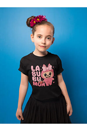 Labubu Baskılı Unisex Çizgi Film Çocuk Tişört (1-12 Yaş)