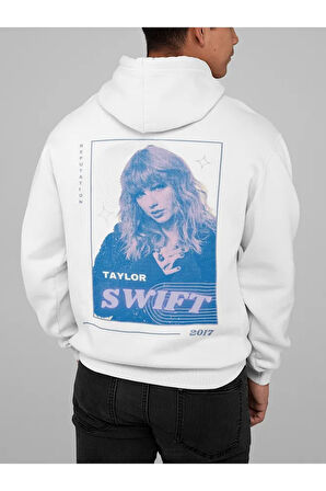Reputation Taylor Swift Baskılı Unisex Oversize Şarkıcı Hoodie