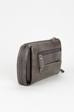 %100 Hakiki Deri Özel Tasarım El Çantası Portföy Traş Çantası