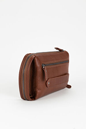 %100 Hakiki Deri Özel Tasarım El Çantası Portföy Traş Çantası