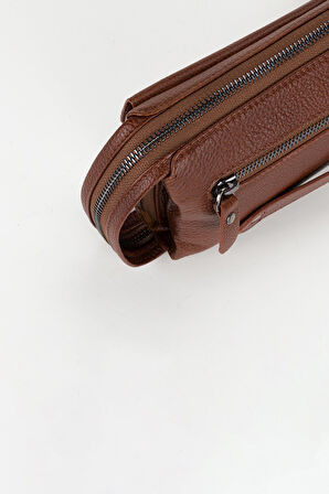 %100 Hakiki Deri Özel Tasarım El Çantası Portföy Traş Çantası