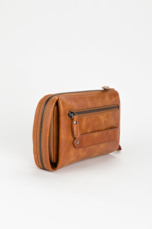 %100 Hakiki Deri Özel Tasarım El Çantası Portföy Traş Çantası