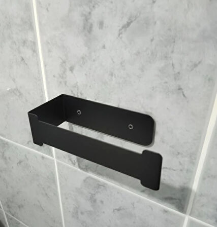 LAZER KENDİNDEN YAPIŞKANLI WC KAĞITLIK MAT SİYAH