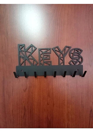 LAZER ANAHTAR ASKISI KEYS MAT SİYAH