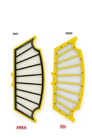 iRobot Roomba 500 521 531 535 540 551 555 561 581 595 Robotik Vacuum Yedek Hepa Filtre 3 adet