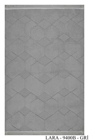 My Evilla Modern Dekoratif Lara Gri Dokuma Halı