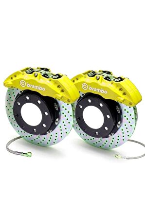 Sarı  Brembo Kaliper Kapağı 4'lü Ön Arka Set