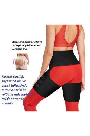Kalça Toparlayıcı Dikleştirici Açık Termal Korse Bacak Bel Fitleştirici Selülit Önleyici Korse