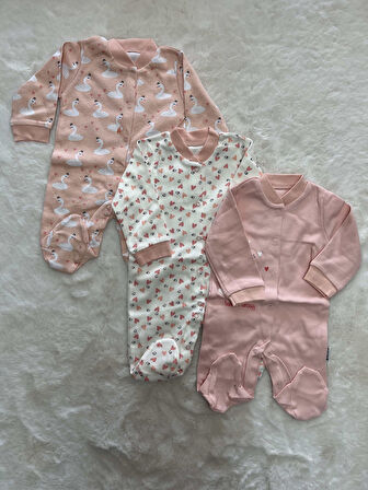 Bulutlu Yıldızlı Tek Boy Üçlü Tulum