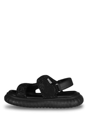 Marco Kids 152-08-26Y845 S-1 Siyah Taşlı Sandalet